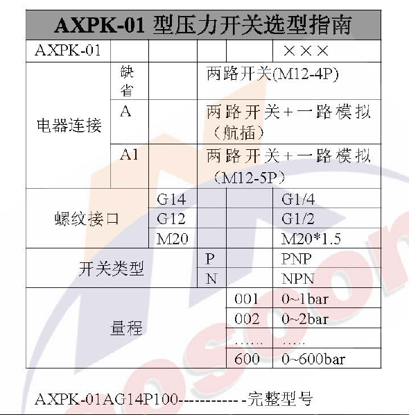 电子式压力开关AXPK-01电子式压力控制器