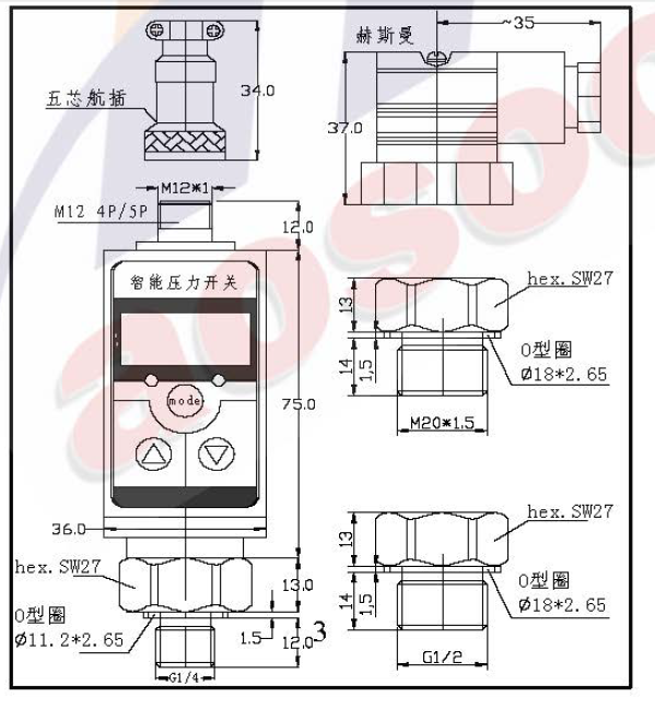 电子式压力开关AXPK-01电子式压力控制器