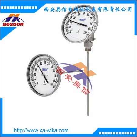 TG53双金属温度计 表盘式温度计 WIKA指针温度计 TG53工业温度计