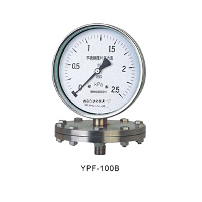 YPF-100B不锈钢膜片压力表