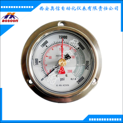 AXCG-100BF-ZT超高压不锈钢耐震压力表