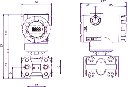 AX3151AP智能压力变送器 西安压力变送器