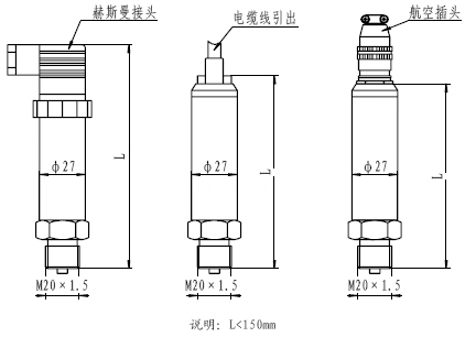 精巧型压力变送器AXB-01J小体积智能压力变送器西安奥信