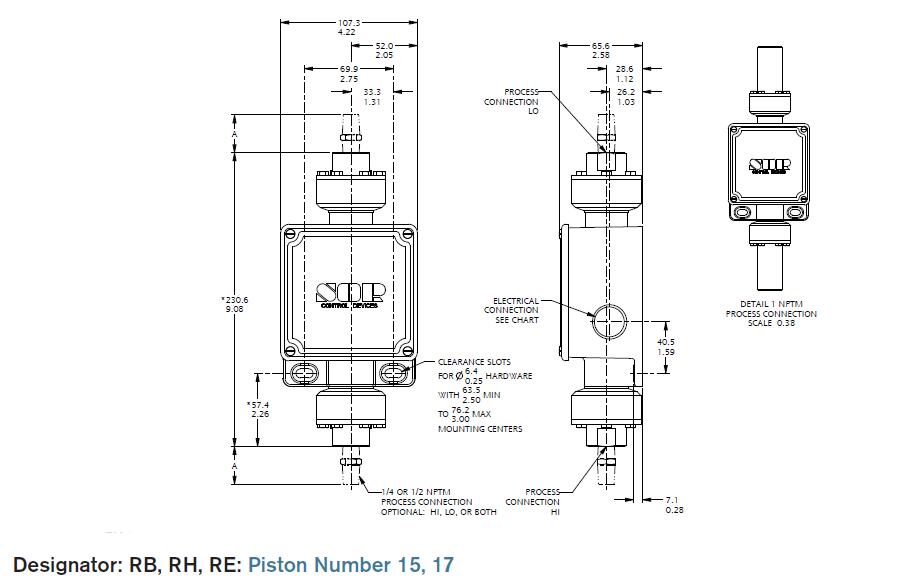 15RB-K2-N4-B1A美国SOR差压开关