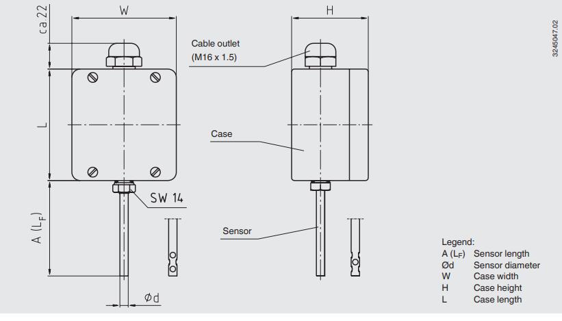 威卡TR60热电阻温度计 户外/室内热电阻WIKA温度计