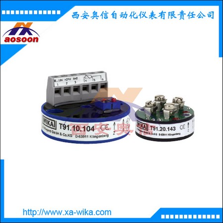0-10V温度变送器膜片 T91.10模拟式温度变送器 顶部安装