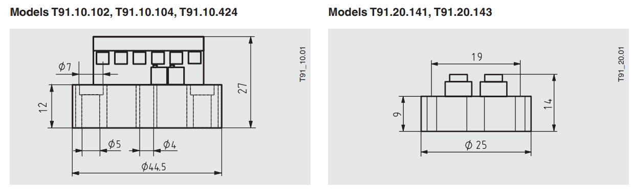 0-10V温度变送器膜片 T91.10模拟式温度变送器 顶部安装