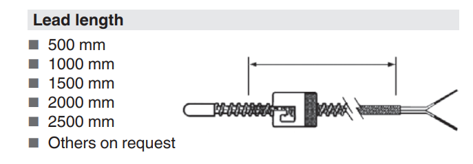 WIKA缆式热电偶 TC47-AB卡口可调式热电偶温度计