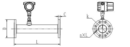 AXQ981热式质量流量计西安智能流量计AXQ981-50-211111-240Nm3/h