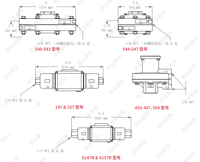 美国UE差压开关400系列说明书UE开关**