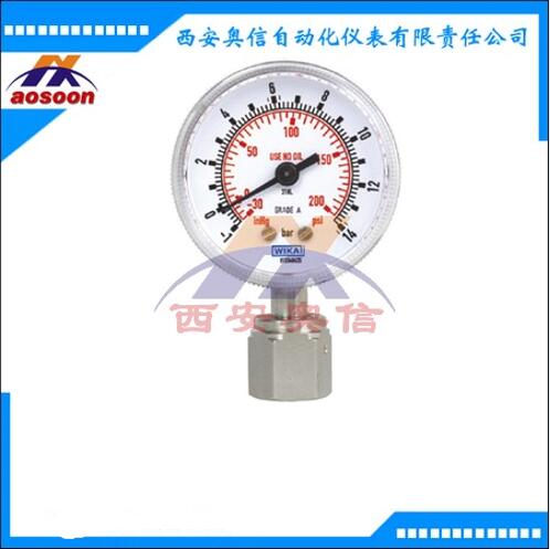 威卡wika高纯压力表230.15.2"/1/4"VCR 机械压力表