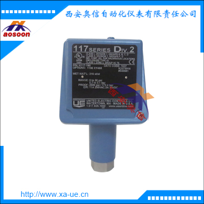 H117-491美国UE焊接不锈钢压力开关 UE防爆压力开关