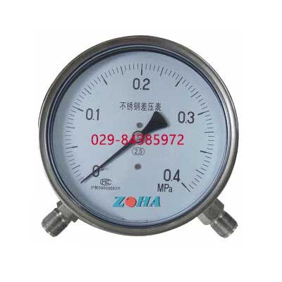 CYW-150B八角形不锈钢差压表