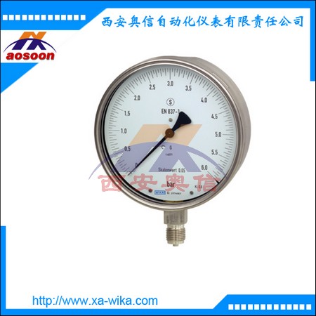 wika精密压力表332.30.160 不锈钢安全型压力表