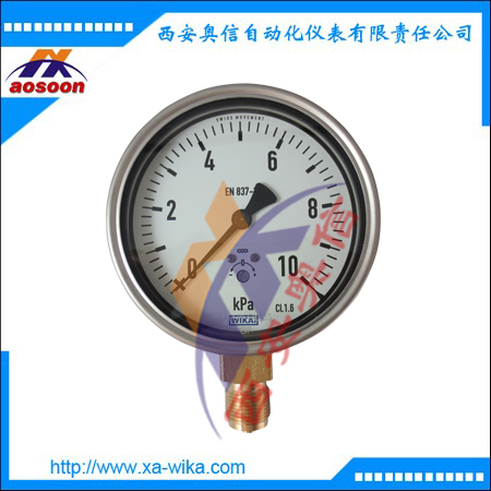 WIKA压力表612.20.100 德国wika微压表612.20.160