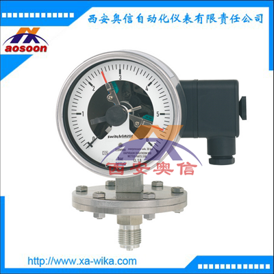 PGT43.100带远传信号压力表 wika膜片式压力表