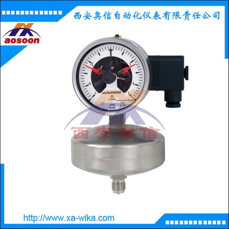 632.51+821.1德国wika膜盒式压力表 wika电接点微压表