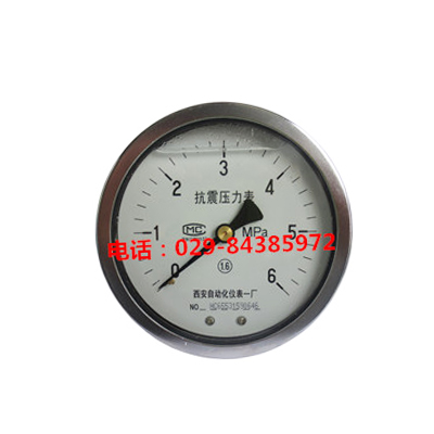 YTN-150BF-Z轴向不锈钢耐震压力表