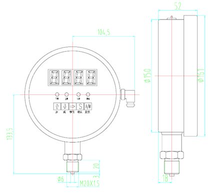 YS-150数字压力表