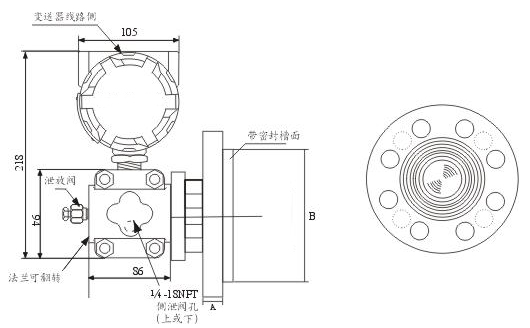 1151LT法兰式液位变送器