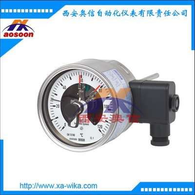 WIKA温度计TGS55电接点温度计 不锈钢双金属温度计