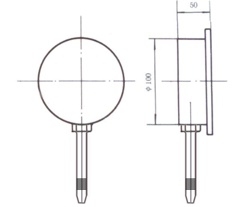 AXCG-100BFT手动拉伸器液压泵高压压力表