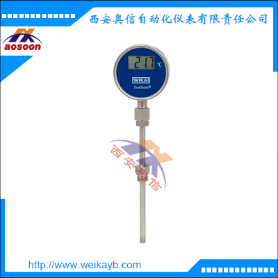 威卡温度计TR75数显型热电阻温度计电池供电