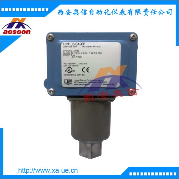 J6-136美国UE压力开关 微压开关 12.45KPa动作