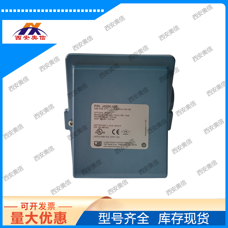 J400K-455-1010美国UE DPDT双刀输出差压报警器