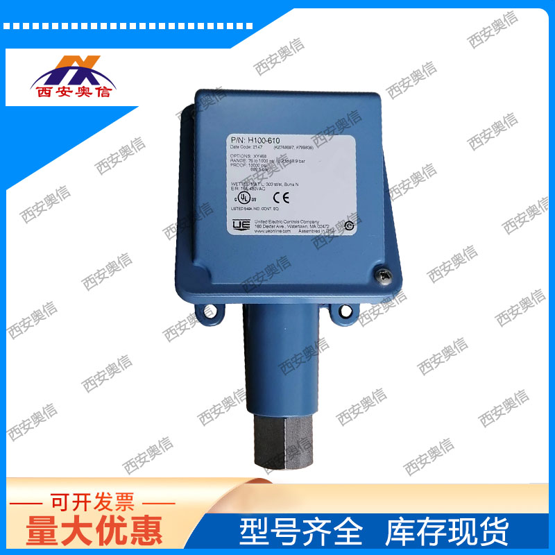 H100-610-M201美国UE压力开关5.2-68.9bar压力控制器